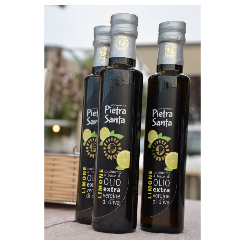 Condimento a base di Olio extravergine di oliva e limone - bottiglia 0,25 Litro