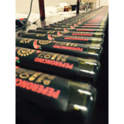 Confezione da 12 bottiglie di condimento al limone e peperoncino a base di Olio extravergine di Oliva da 0,25 Litri