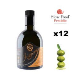 Confezione da 6 bottiglie di Olio extravergine di oliva ogliarola Karpene da 0,50 Litri